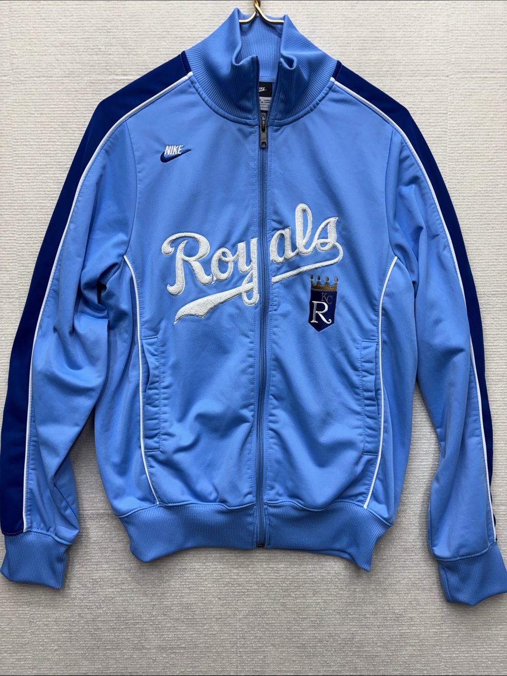 Nike | small Royals Pale Blue Track Jacket with Navy Trim